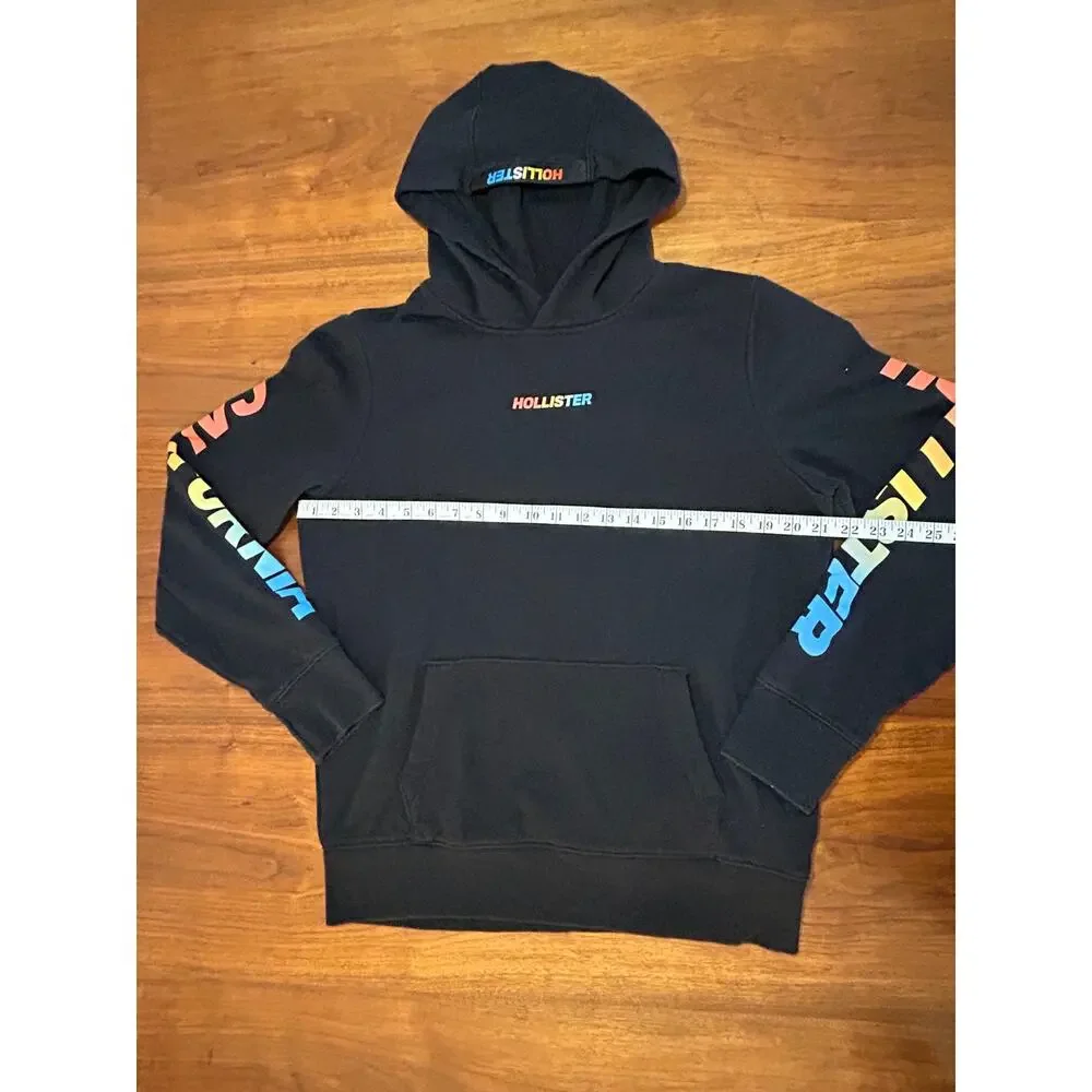 Black Rainbow Hollister California Hoodie | Hooded‎ Sweatshirt - (Men's M)